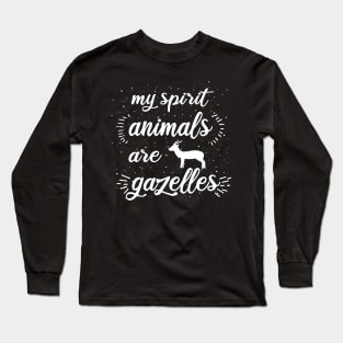 My spirit animal Gazelles Retro Hornbeam Africa Long Sleeve T-Shirt